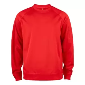 Image of Clique Unisex Adult Basic Round Neck Active Sweatshirt (S) (Red)