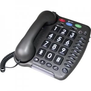 Image of Geemarc AMPLIPOWER 50 Corded Big Button Anthracite