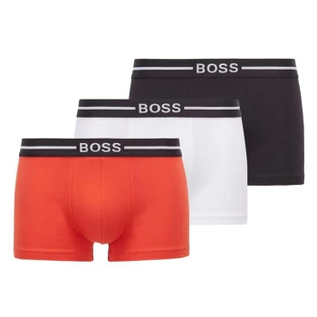 Image of Hugo Boss 3 Pack Organic Trunks Red/White/Black Size L Men