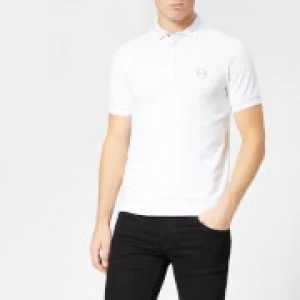 Image of Armani Exchange Tonal Logo Polo Shirt White Size S Men