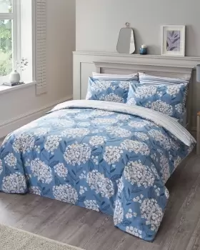 Image of Cotton Traders Bloom Duvet Set in Blue