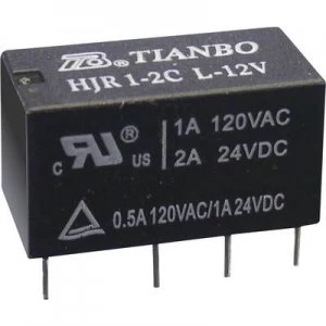 Image of PCB relays 5 Vdc 2 A 2 change overs Tianbo Electronics