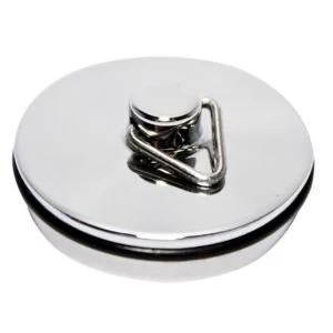 Image of Plumbsure Metal Basin Plug Chrome Effect Dia32mm