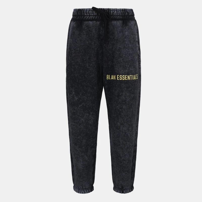 Image of Blank Essentials College Joggers Washed Black male X Large