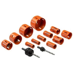 Image of Bahco Plumber's Bi-Metal Holesaw Set, 14 Piece