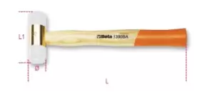 Image of Beta Tools 1390 BA Spark-Proof Ø 52mm Soft Face Hammer Wood Shaft 013900805
