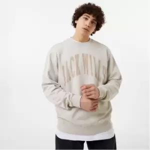 Image of Jack Wills Uneven Dye Crew Sweater - Beige