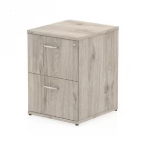 Image of Impulse Filing Cabinet 2 Drawer Grey Oak