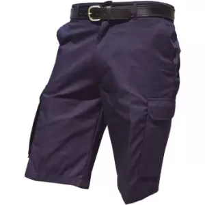 Image of Warrior Mens Cargo Work Shorts (32) (Harbour Navy) - Harbour Navy