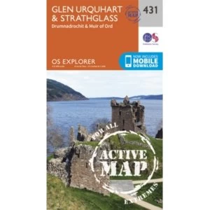 Image of Glen Urquhart and Strathglass by Ordnance Survey (Sheet map, folded, 2015)