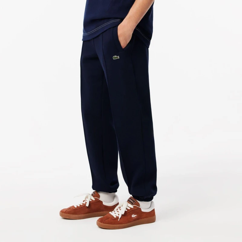 Image of Lacoste Regular Fit Piqu Sweatpants Navy male XS