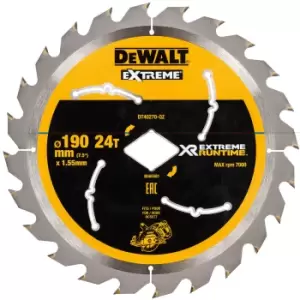 Image of DEWALT XR Extreme Cordless Diamond Bore Saw Blade For DCS577 190mm 24T 30mm