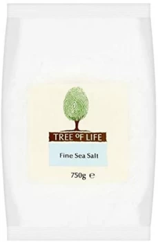 Image of Tree of Life Sea Salt - Fine - 750g x 6