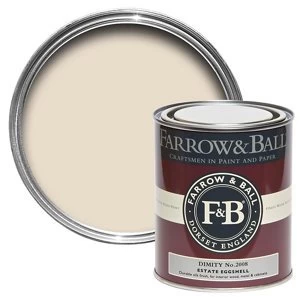 Image of Farrow & Ball Estate Dimity No. 2008 Eggshell Metal & wood Paint 0.75L