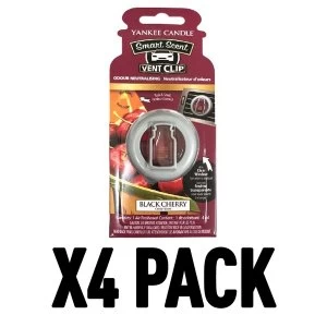 Image of Black Cherry (Pack Of 4) Yankee Candle Smart Scent Vent Clip