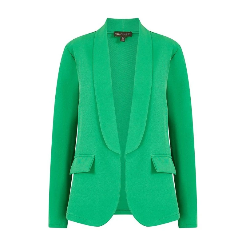 Image of Mela London Mela London Green Ponte Blazer Green 8