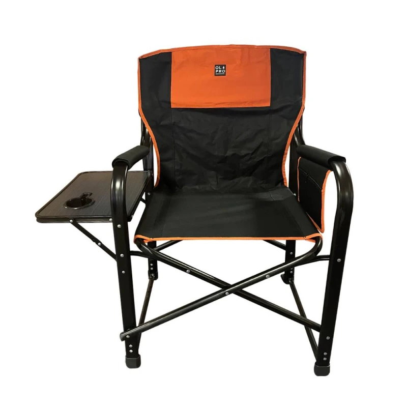 Image of OLPRO Ltd Directors Chair - Black & Orange Orange unisex