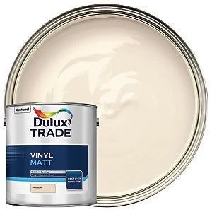 Image of Dulux Trade Vinyl Matt Emulsion Paint - Magnolia 2.5L