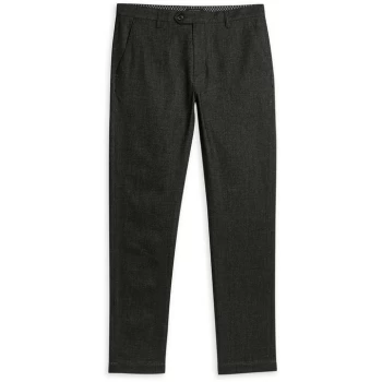 Image of Ted Baker Haloe Super Slim Fit Semi Plain Trouser - CHARCOAL