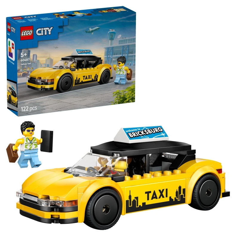 Image of Lego City LEGO City Yellow Taxi - LEGO City Male ZW14401