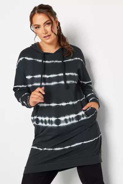 Image of Tie Dye Longline Hoodie