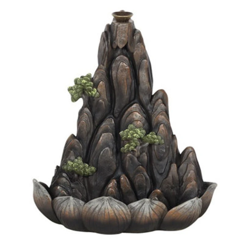 Image of Something Different Something Different Mountain Backflow Incense Burner in Bronze Bronze One Size Unisex 5059699452282