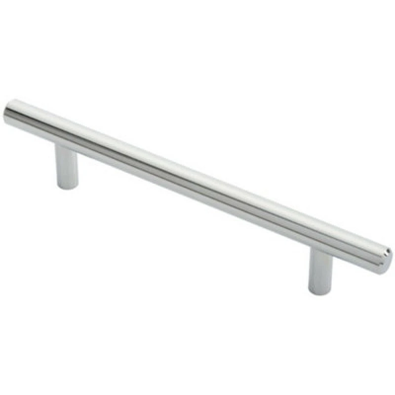 Image of Loops Round T Bar Cabinet Pull Handle 188 x 12mm 128mm Fixing Centres Chrome Multi unisex