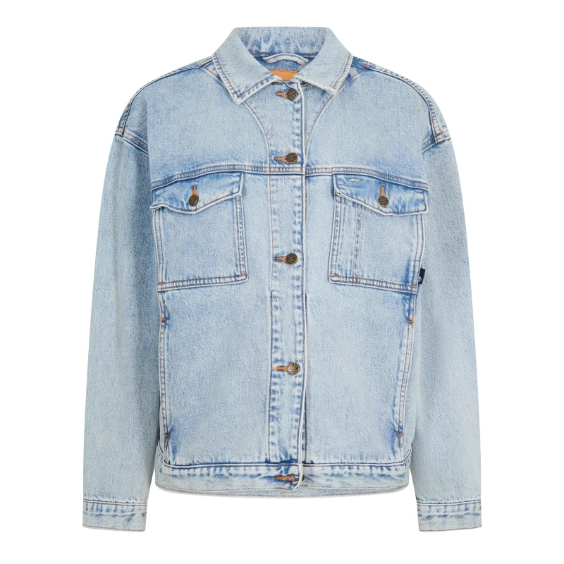 Image of Timberland Womens Archive Dnm Salt Coast Denim Jacket Salt Coast female 10 (S)
