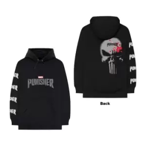 Image of Marvel Comics - Punisher Stamp Unisex Medium Pullover Hoodie - Black