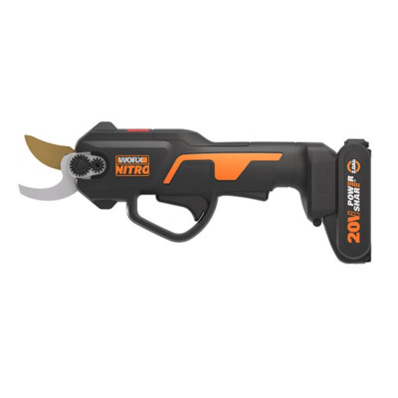 Image of Worx 20V Powershare 27Mm Cordless Pruning Shears With X1 2.0Ah Battery & Charger One Colour WUD0Y Unisex