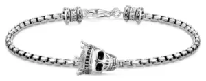Image of Thomas Sabo A2056-643-11-L19 Venetian Skull Crown Sterling Jewellery