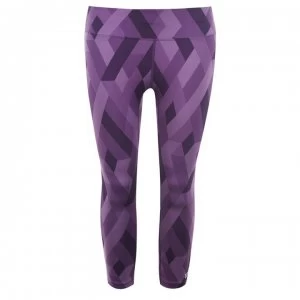 Image of Wilson Print Tights Ladies - Purple