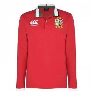 Image of Canterbury British and Irish Lions Long Sleeve Classic Shirt 2021 - TANGO RED