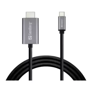 Image of Sandberg USB-C to HDMI Cable 2M