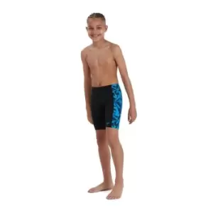Image of Speedo Hyperboom Logo Jammer Swim Shorts Junior Boys - Black