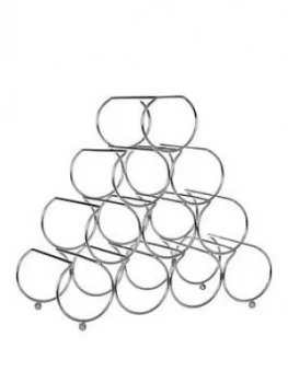 Image of Premier Housewares Metal Wire 10-Bottle Pyramid Wine Rack