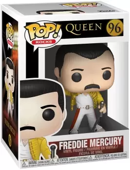 Image of Queen Freddie Mercury (Wembley 1986) Rocks Vinyl Figure 96 Funko Pop! multicolor
