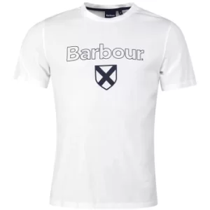 Image of Barbour Mens Cameron Tee White XXL