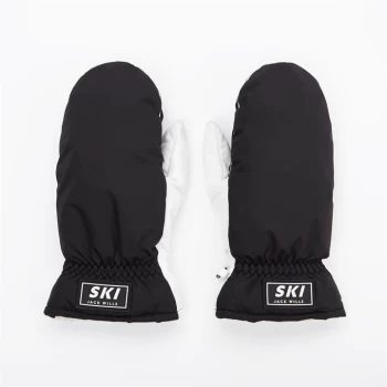 Image of Jack Wills Ski Mittens - Black