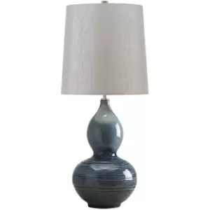 Image of Elstead Lapis Gourd - 1 Light Table Lamp Blue, E27