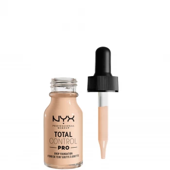 Image of NYX Professional Makeup Total Control Pro Drop Controllable Coverage Foundation 13ml (Various Shades) - Light Ivory