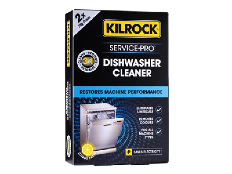 Image of Kilrock Serviceprodw Service-Pro Dishwasher Descaler & Cleaner 75G (Pack Of 2) Kilserveprdm