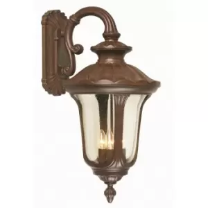 Image of Loops - Outdoor IP44 4Wall Light Rusty Bronze Patina LED E14 60W