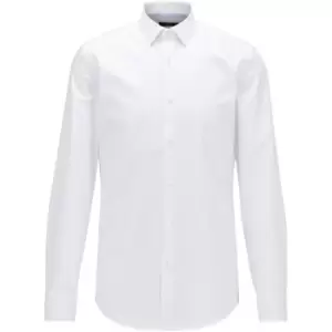 Image of Boss Jesse Long Sleeve Shirt Mens - White