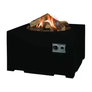 Image of Happy Cocooning Square Cocoon Fire Pit - Black
