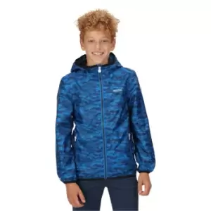 Image of Regatta Boys & Girls Printed Lever Waterproof Breathable Jacket 3-4 Years - Chest 55-57cm (Height 98-104cm)