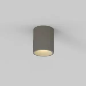 Image of Kos Outdoor Round Ceiling Light Concrete IP44, GU10