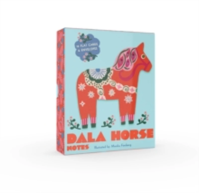Image of Dala Horse Notes : 16 Flat Cards and 16 Envelopes Postcard book or pack