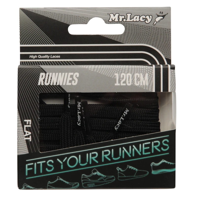 Image of Mr Lacy Runnies Flat - Black 20cm