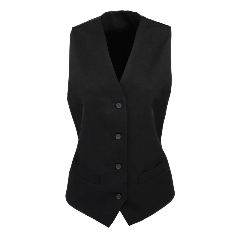 Image of Premier Lined Waistcoat Black female